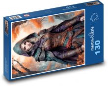 Žena - děvče Puzzle 130 dílků - 28,7 x 20 cm