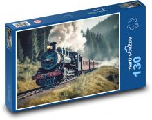 Parní vlak Puzzle 130 dílků - 28,7 x 20 cm