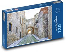 Rhodos - ulice rytířů Puzzle 130 - 28,7x20 cm