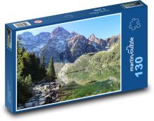 Hory - jezero Puzzle 130 dílků - 28,7 x 20 cm