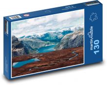 Norsko - příroda Puzzle 130 dílků - 28,7 x 20 cm
