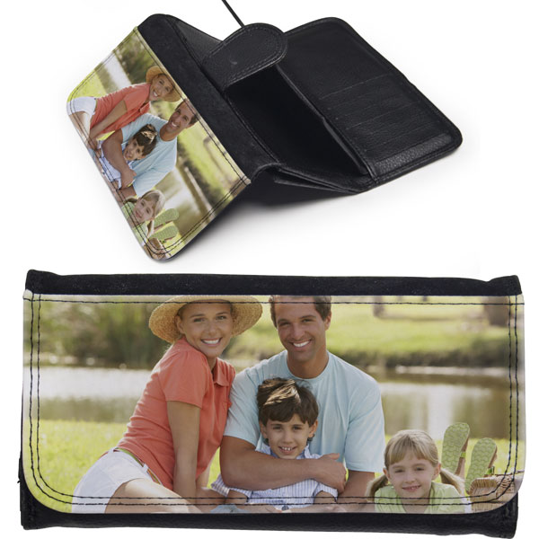 Wallet women - 1x print, beautiful gift for mom with a photo