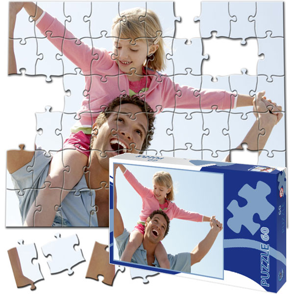 Puzzle - 60 Teile, Foto-Puzzle mit Foto-Schachtel