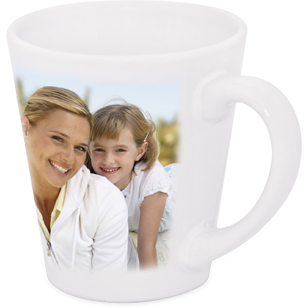 Latte mug - 1x print for a right-hander, a retirement gift with a photo