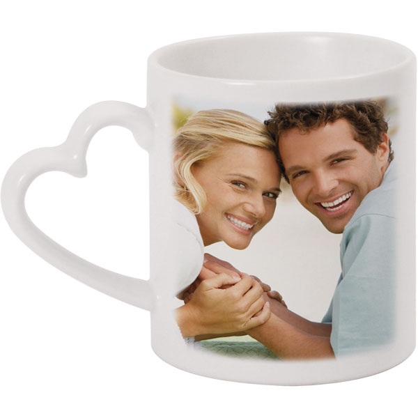 Heart mug - 1x print for a left-hander, a gift of love for your boyfriend