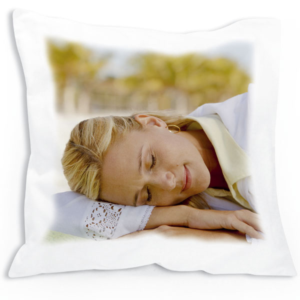 Pillow square - 1x print, a great birthday gift for your girlfriend from photo