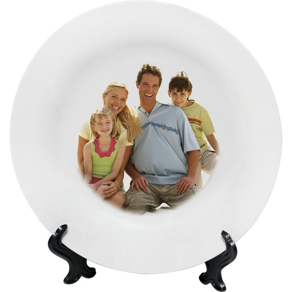 Ceramic small plate - 1x print, a cheap gift with a personal picture for joy