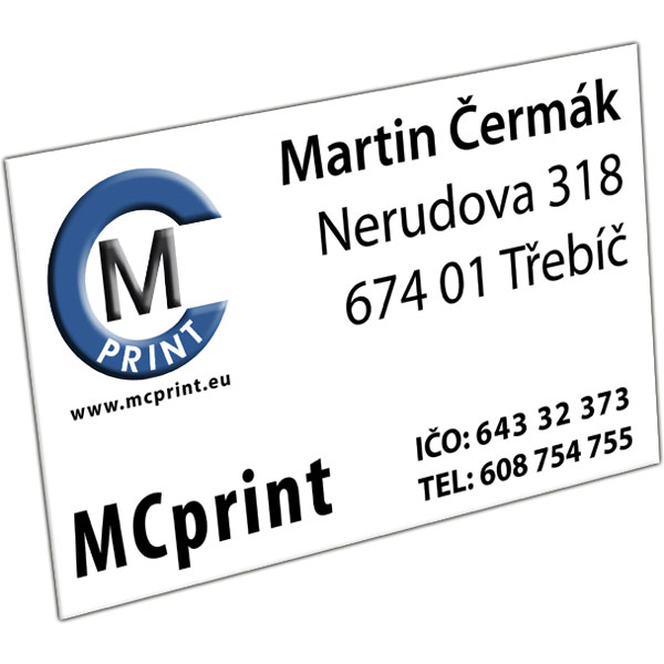 MCprint.eu - Fotodarček: Fotoplech biely