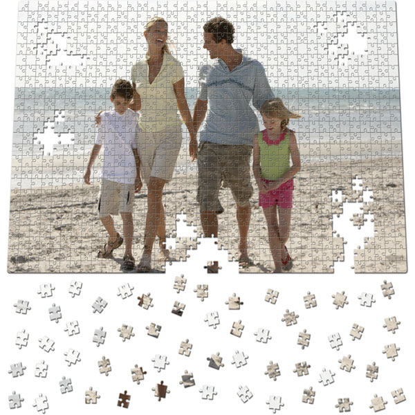 912 Piece Puzzle 31 x 21 in, an original gift from a photo for your daddy