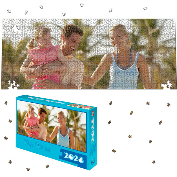 2028 Piece Puzzle Panoramic 45 x 18 in with a gift box