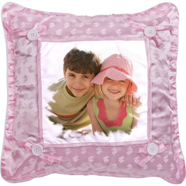 Pillow pink - 1x print, a gift for the birthday girl with your own photos