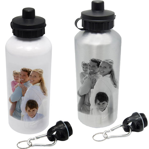 MCprint.eu - Photogift: Photo sports bottle - white or silver