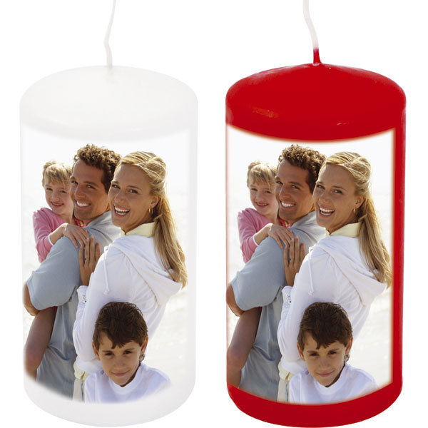 MCprint.eu - Photogift: Photo candle - white or red