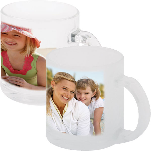 MCprint.eu - Photogift: Photo mug glass - clear or frosted 