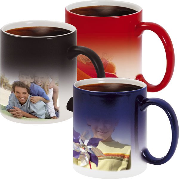 MCprint.eu - Photogift: Photo mug magic - black, red, blue