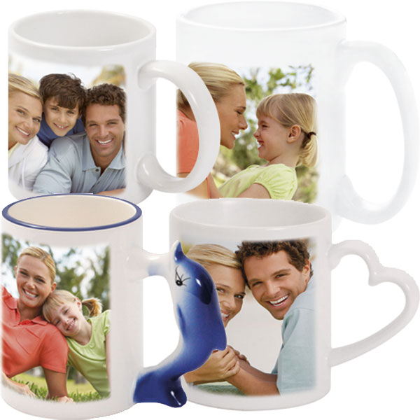MCprint.eu - Photogift: Photo mug white with 1x or 2x personal prints