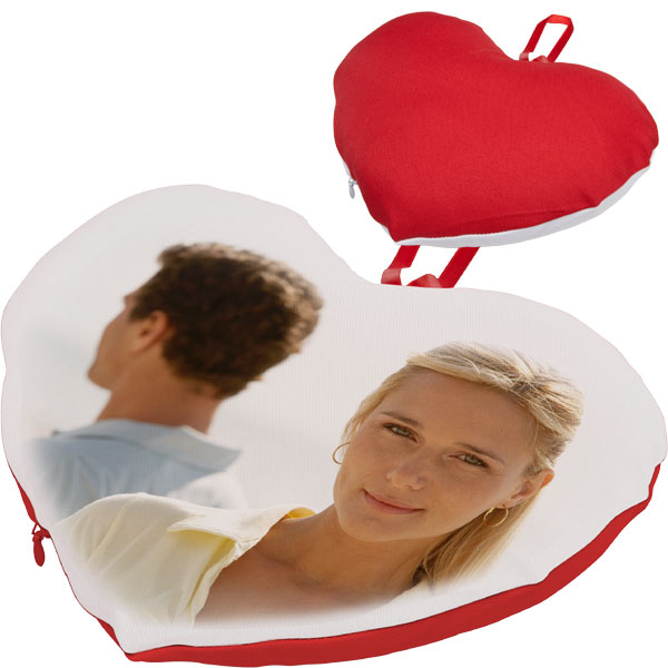 MCprint.eu - Photogift: Photo pillow heart red