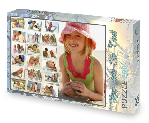 Fotocollage-Puzzle mit Foto-Schachtel 12