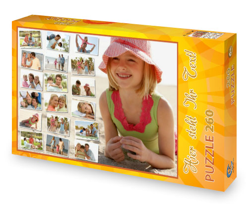 Fotocollage-Puzzle mit Foto-Schachtel 15