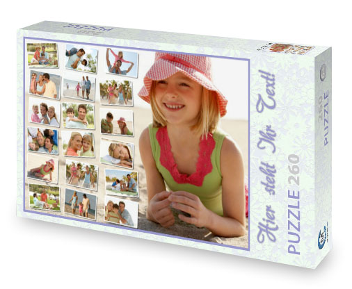 Fotocollage-Puzzle mit Foto-Schachtel 16