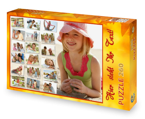 Fotocollage-Puzzle mit Foto-Schachtel 17