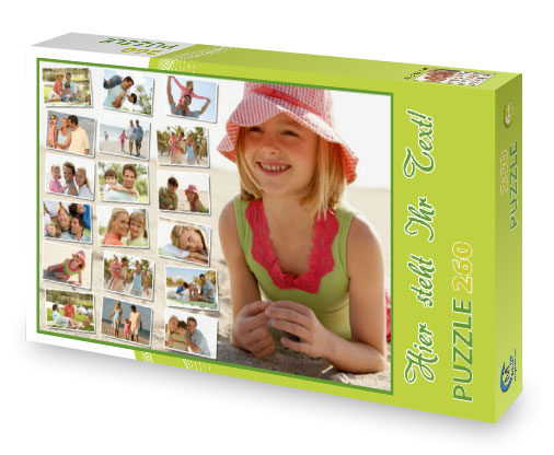 Fotocollage-Puzzle mit Foto-Schachtel 18