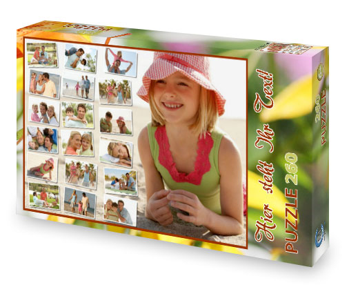 Fotocollage-Puzzle mit Foto-Schachtel 20