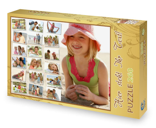 Fotocollage-Puzzle mit Foto-Schachtel 23
