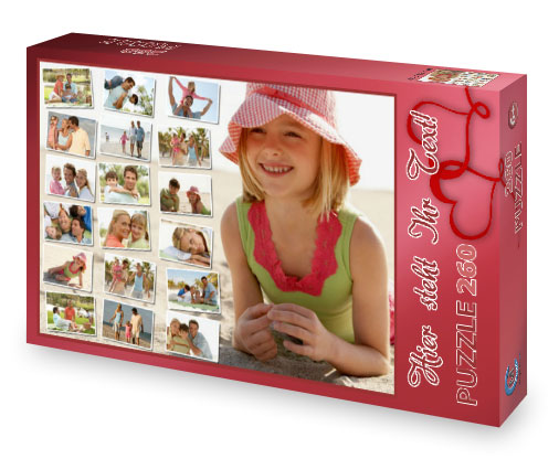 Fotocollage-Puzzle mit Foto-Schachtel 25