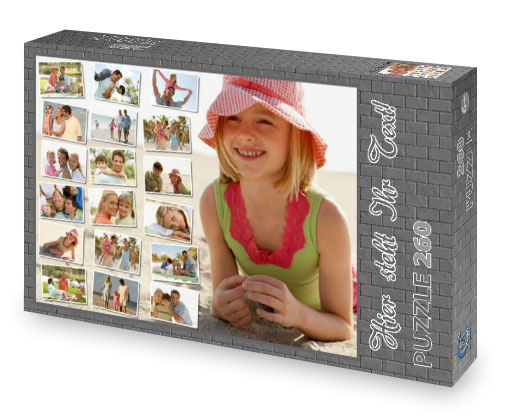 Fotocollage-Puzzle mit Foto-Schachtel 33