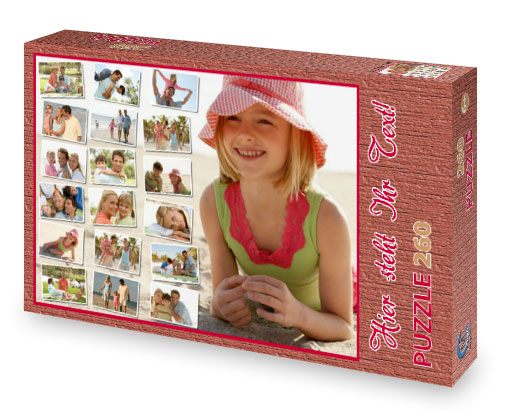 Fotocollage-Puzzle mit Foto-Schachtel 36