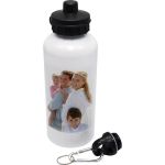 Fľaša biela - 1x potlač, darček pre športovcov k narodeninám z fotografie