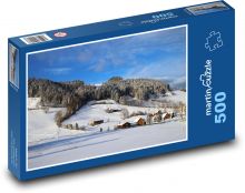 Vysokohorská dedina Puzzle 500 dielikov - 46 x 30 cm 