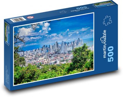 Mrakodrapy ve městě - puzzle 500 dílků