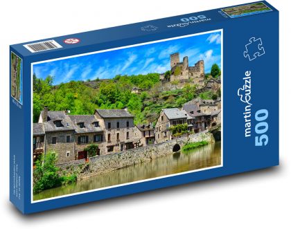Castle - buildings, villages - Puzzle of 500 pieces, size 46x30 cm 
