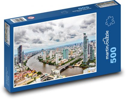 Bangkok - řeka - puzzle 500 dílků