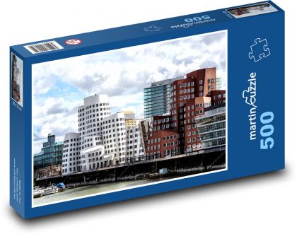 Zollhof - Düsseldorf, Niemcy - Puzzle 500 elementów, rozmiar 46x30 cm