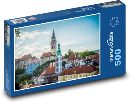 Hradná veža - Český Krumlov, - Puzzle 500 dielikov, rozmer 46x30 cm 