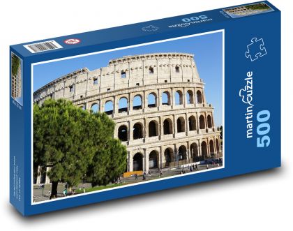 Rzym - Itaia, Koloseum - Puzzle 500 elementów, rozmiar 46x30 cm