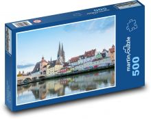 Řezno - Dunaj, Německo Puzzle 500 dílků - 46 x 30 cm