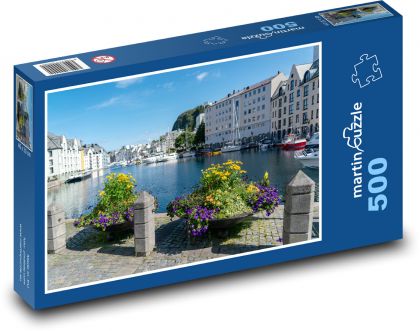 Nórsko - lode - Puzzle 500 dielikov, rozmer 46x30 cm 