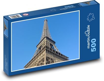 Wieża Eiffla - Paryż, Francja - Puzzle 500 elementów, rozmiar 46x30 cm