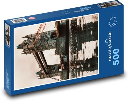 Tower Bridge - Suspension Bridge, UK - Puzzle of 500 pieces, size 46x30 cm 