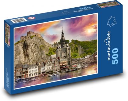 Mountains - City - Puzzle of 500 pieces, size 46x30 cm 