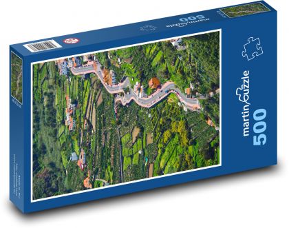 The winding path in the valley - Puzzle of 500 pieces, size 46x30 cm 