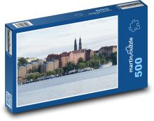 Stockholm - Švédsko, město Puzzle 500 - 46x30 cm