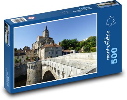 Montmorillon - France - Puzzle of 500 pieces, size 46x30 cm 