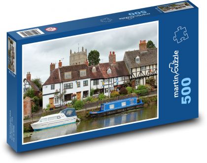 Kanal - Boote, Häuser - Puzzle - 500 Teile