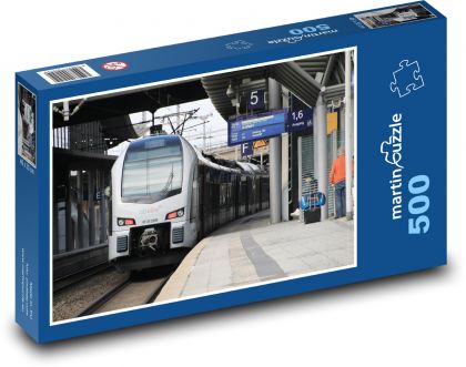 Vlak - železnice, trate - Puzzle 500 dielikov, rozmer 46x30 cm 
