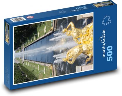 St. Petersburg - fountain - Puzzle of 500 pieces, size 46x30 cm 
